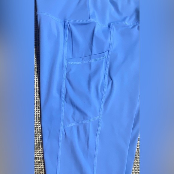 Forever 21 Leggings Size S 2 Pair Light Blue and Gray 2 Side Pockets - Picture 4 of 11